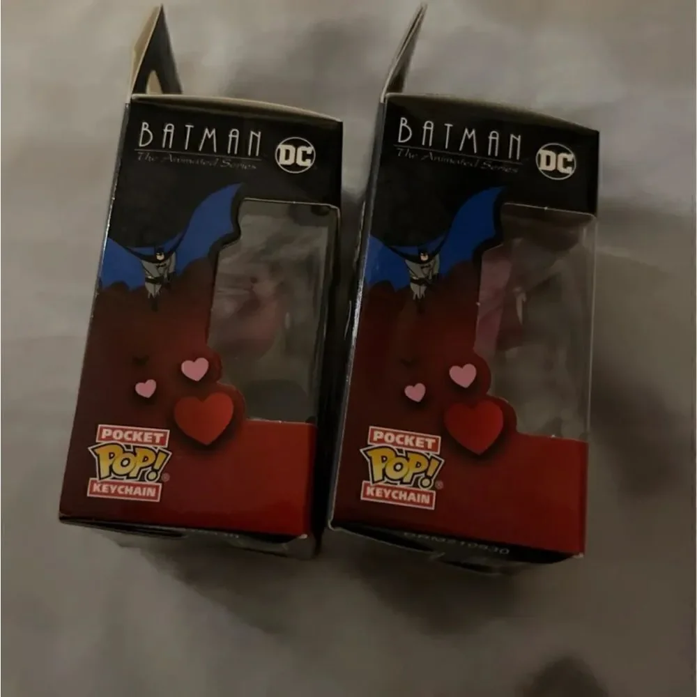 twoman heart valentines funco pop keychains nib